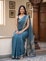 MIMOSA Sapphire Saree Saree — pose 8 styling detail