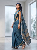 MIMOSA Sapphire Saree Saree — pose 9 styling detail