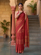 MIMOSA Strawberry Saree Saree — pose 7 styling detail