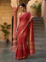 MIMOSA Strawberry Saree Saree — pose 9 styling detail