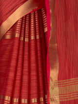 MIMOSA Strawberry Saree Saree — fleets shot full lifestyle