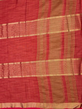 MIMOSA Strawberry Saree Saree — pallu and zari work detail