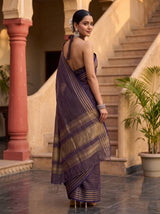 MIMOSA Navy Saree Saree — pose 7 styling detail