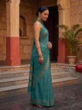 MIMOSA Sapphire Saree Saree — pose 3 styling detail