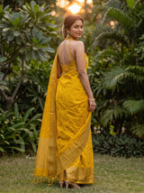 MIMOSA Gold Saree Saree — pose 7 styling detail