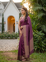 MIMOSA Jamun Saree Saree — pose 3 styling detail