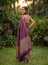 MIMOSA Jamun Saree Saree — pose 7 styling detail
