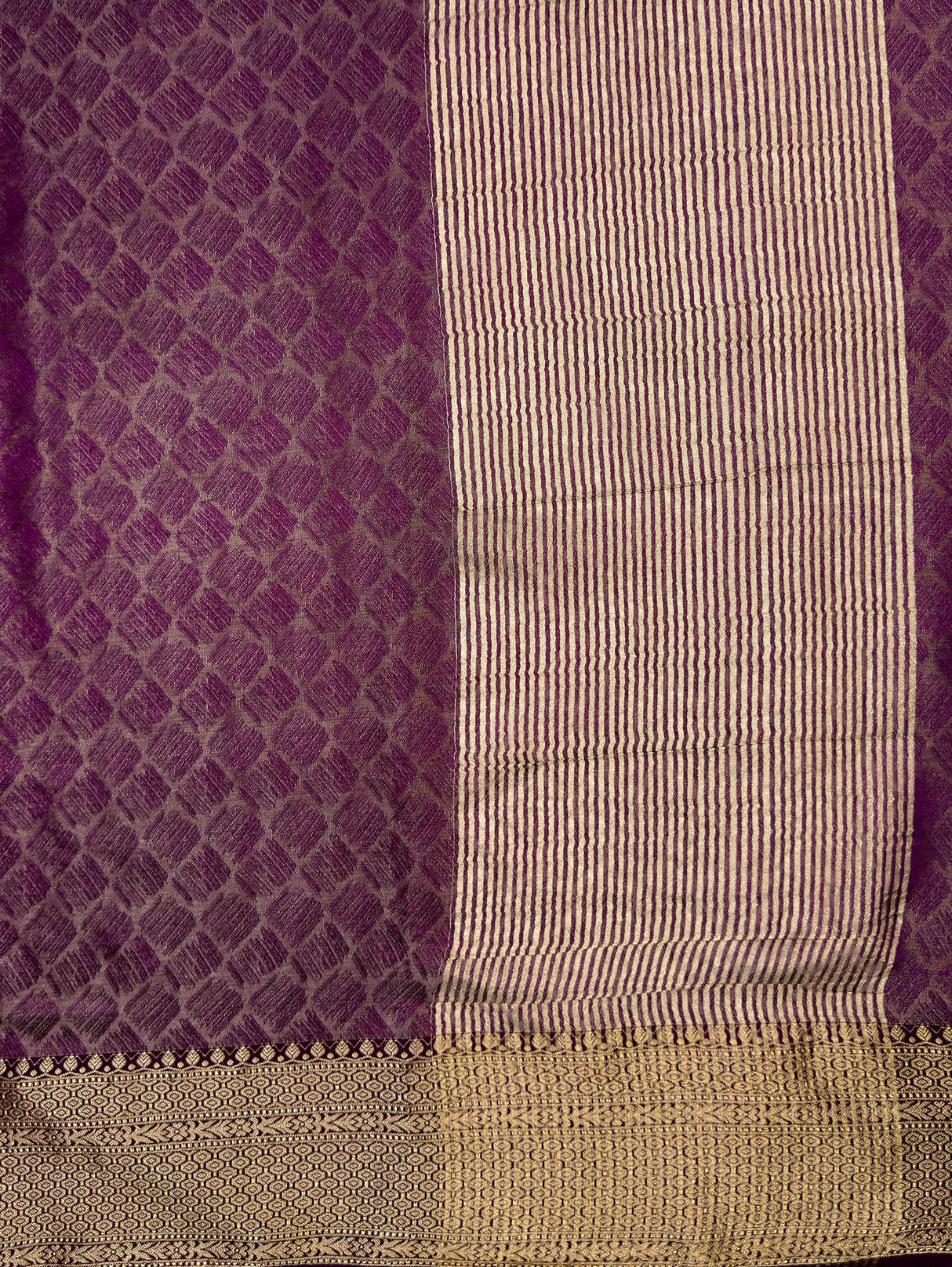 MIMOSA Jamun Saree Saree — pallu and zari work detail