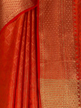 MIMOSA Orange Saree Saree — fleets shot full lifestyle