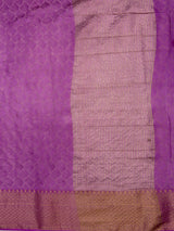 MIMOSA Pink Saree Saree — pallu and zari work detail