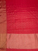 MIMOSA Strawberry Saree Saree — pallu and zari work detail