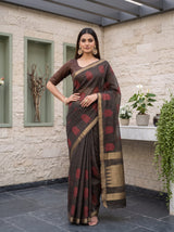 MIMOSA Black Saree Saree — pose 4 styling detail