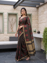 MIMOSA Black Saree Saree — pose 5 styling detail