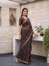 MIMOSA Black Saree Saree — pose 9 styling detail