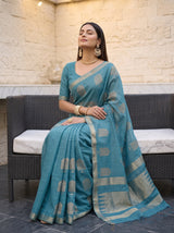 MIMOSA Sapphire Saree Saree — pose 8 styling detail