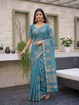 MIMOSA Sapphire Saree Saree — pose 9 styling detail