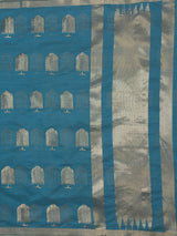 MIMOSA Sapphire Saree Saree — pallu and zari work detail