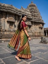 MIMOSA Olive Saree Saree — pose 9 styling detail