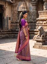 MIMOSA Violet Saree Saree — pose 3 styling detail
