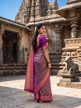 MIMOSA Violet Saree Saree — pose 5 styling detail
