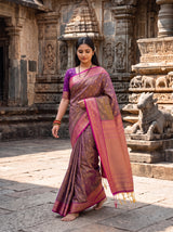 MIMOSA Violet Saree Saree — pose 6 styling detail
