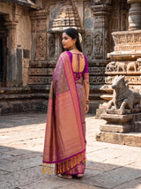MIMOSA Violet Saree Saree — pose 7 styling detail