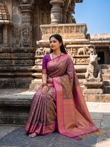MIMOSA Violet Saree Saree — pose 8 styling detail
