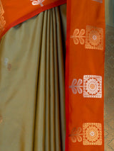 MIMOSA Grey Saree Saree — fleets shot full lifestyle
