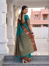 MIMOSA Sapphire Saree Saree — pose 7 styling detail