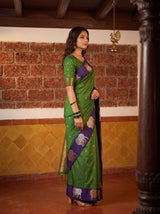 MIMOSA Green Saree Saree — pose 3 styling detail