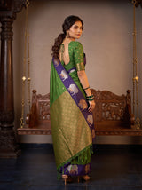 MIMOSA Green Saree Saree — pose 7 styling detail