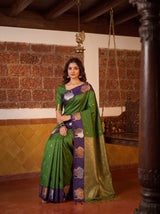 MIMOSA Green Saree Saree — pose 8 styling detail