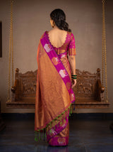 MIMOSA Rani Kanjivaram Art silk Saree — Saree shot pallu and body