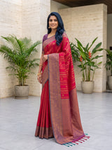 MIMOSA Rani Saree Saree — pose 3 styling detail