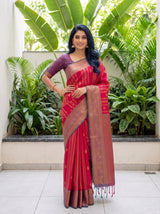 MIMOSA Rani Saree Saree — pose 4 styling detail