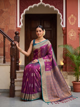 MIMOSA Wine Saree Saree — pose 8 styling detail