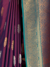 MIMOSA Wine Saree Saree — fleets shot full lifestyle