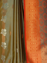 MIMOSA Grey Saree Saree — fleets shot full lifestyle