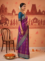 MIMOSA Magenta Saree Saree — pose 3 styling detail