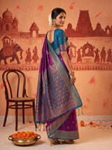 MIMOSA Magenta Saree Saree — pose 5 styling detail