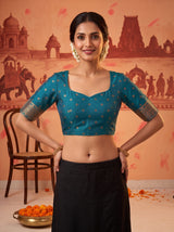 MIMOSA Magenta Saree Saree — blouse close-up