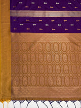 MIMOSA Jamun Saree Saree — pallu and zari work detail