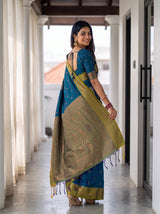 MIMOSA Sapphire Saree Saree — pose 7 styling detail
