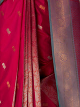 MIMOSA Rani Kanjivaram Art silk Saree — fleets shot full lifestyle