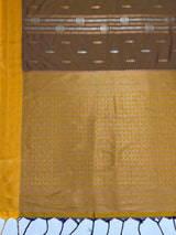 MIMOSA Chiku Saree Saree — pallu and zari work detail