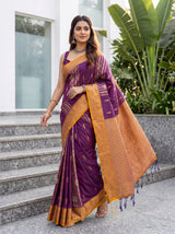 MIMOSA Magenta Saree Saree — pose 9 styling detail