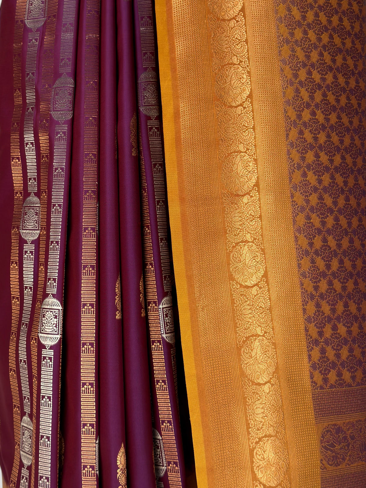 MIMOSA Magenta Saree Saree — fleets shot full lifestyle