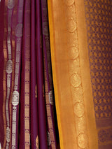 MIMOSA Magenta Saree Saree — fleets shot full lifestyle