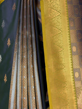 MIMOSA Navy Kanjivaram Art silk Saree — fleets shot full lifestyle