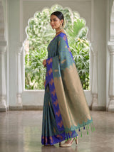MIMOSA Sapphire Saree Saree — pose 5 styling detail